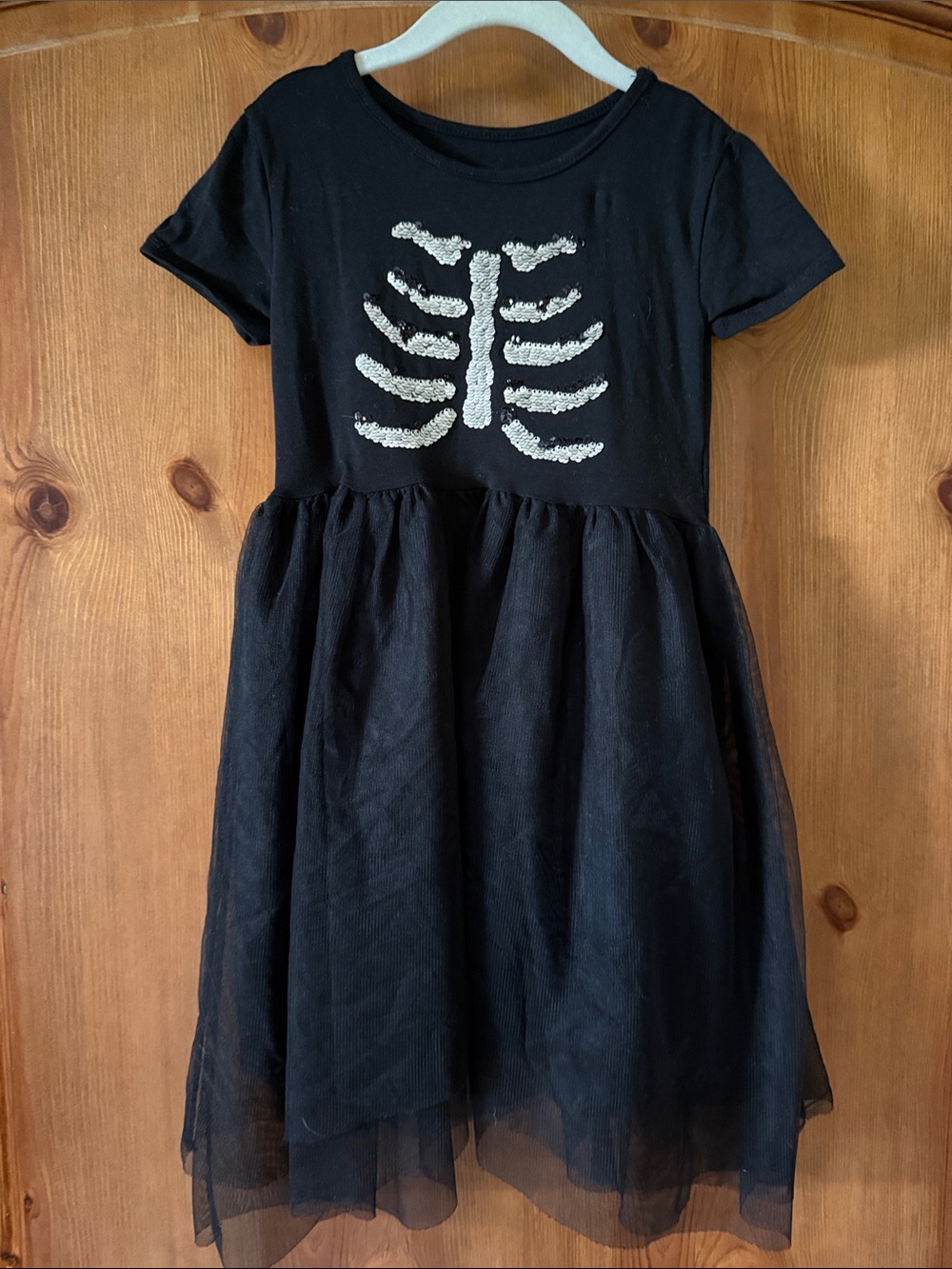 H&M Black Dress with Sparkle Skeleton